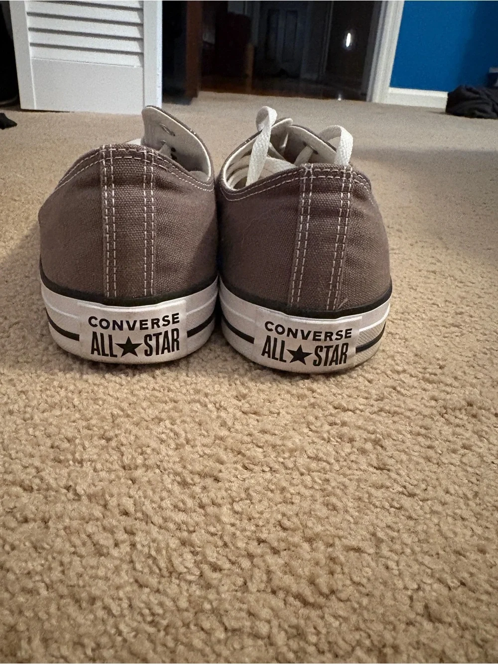 Men's Classic Low-Top Canvas Sneakers in Gray